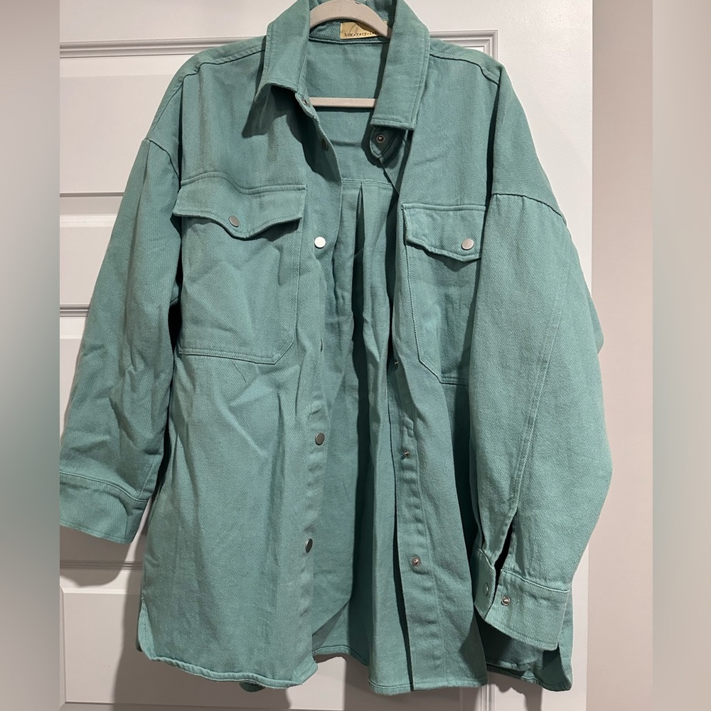 Lizard Thicket Dusty Blue Shacket